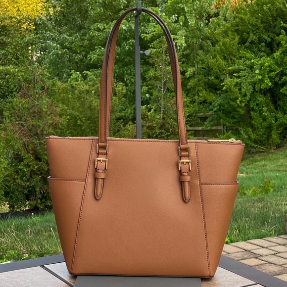 NWT Michael Kors Charlotte Lg Top Zip Tote - Picture 2 of 4